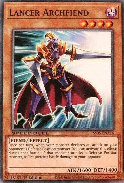 Lancer Archfiend (SS05-ENA16) [Speed Duel Decks: Twisted Nightmares]