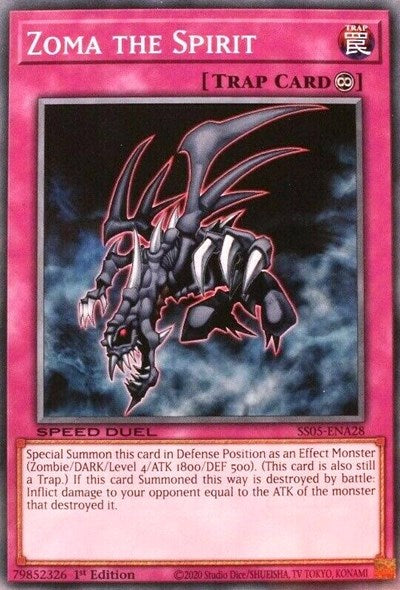 Zoma the Spirit (SS05-ENA28) [Speed Duel Decks: Twisted Nightmares]