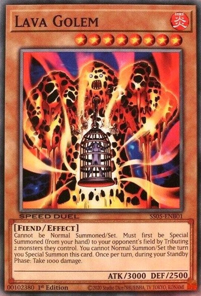 Lava Golem (SS05-ENB01) [Speed Duel Decks: Twisted Nightmares]