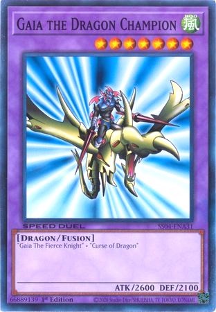 Gaia the Dragon Champion (SS04-ENA31) [Speed Duel Decks: Match of the Millennium]