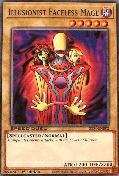 Illusionist Faceless Mage (SS04-ENB02) [Speed Duel Decks: Match of the Millennium]
