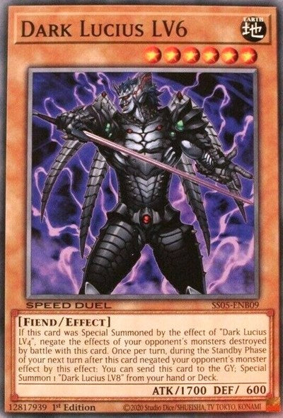 Dark Lucius LV6 (SS05-ENB09) [Speed Duel Decks: Twisted Nightmares]