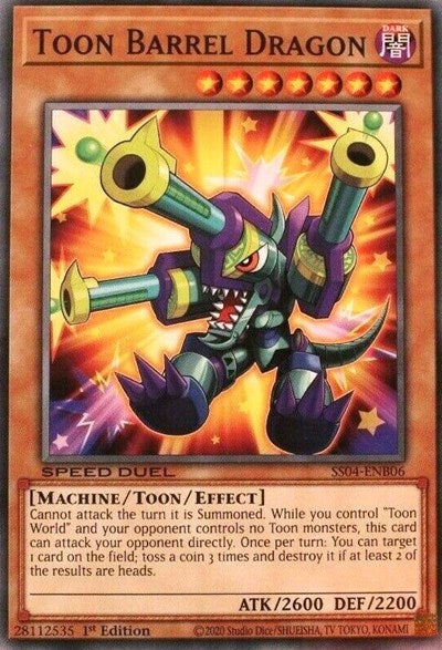 Toon Barrel Dragon (SS04-ENB06) [Speed Duel Decks: Match of the Millennium]