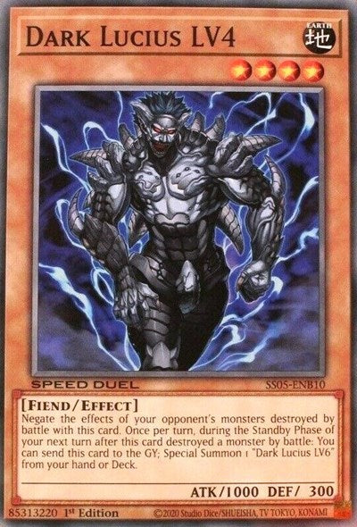 Dark Lucius LV4 (SS05-ENB10) [Speed Duel Decks: Twisted Nightmares]