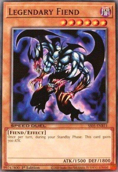 Legendary Fiend (SS05-ENB11) [Speed Duel Decks: Twisted Nightmares]
