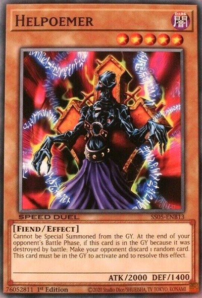 Helpoemer (SS05-ENB13) [Speed Duel Decks: Twisted Nightmares]