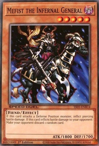 Mefist the Infernal General (SS05-ENB14) [Speed Duel Decks: Twisted Nightmares]
