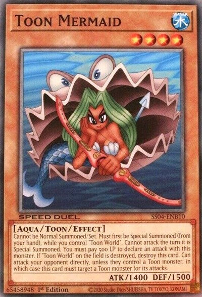 Toon Mermaid (SS04-ENB10) [Speed Duel Decks: Match of the Millennium]