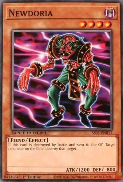 Newdoria (SS05-ENB17) [Speed Duel Decks: Twisted Nightmares]
