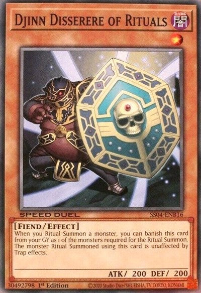Djinn Disserere of Rituals (SS04-ENB16) [Speed Duel Decks: Match of the Millennium]