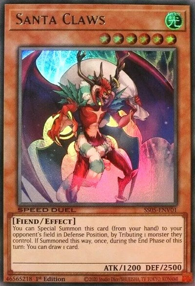 Santa Claws (SS05-ENV01) [Speed Duel Decks: Twisted Nightmares]