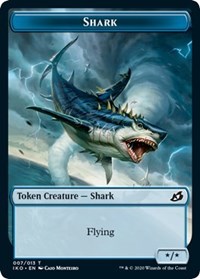 Shark // Human Soldier (003) Double-Sided Token (7 // 3) [Ikoria: Lair of Behemoths]