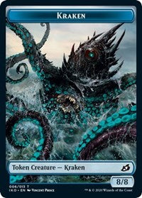 Kraken // Human Soldier (004) Double-Sided Token (6 // 4) [Ikoria: Lair of Behemoths]