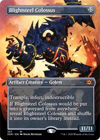 Blightsteel Colossus (Borderless) (357) [Double Masters]