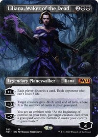 Liliana, Waker of the Dead (Borderless) (282) [Core Set 2021]