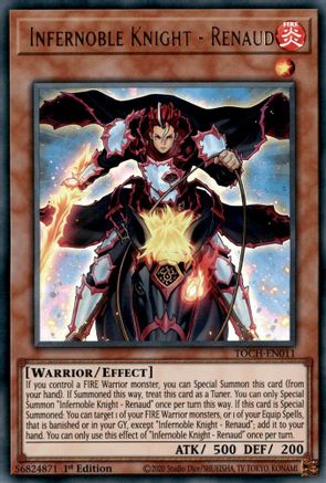 Infernoble Knight - Renaud (TOCH-EN011) - Toon Chaos Unlimited