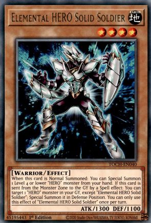 Elemental HERO Solid Soldier (TOCH-EN040) - Toon Chaos Unlimited