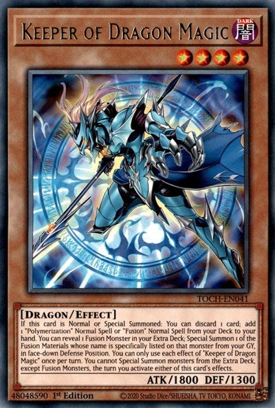 Keeper of Dragon Magic (TOCH-EN041) [Toon Chaos]