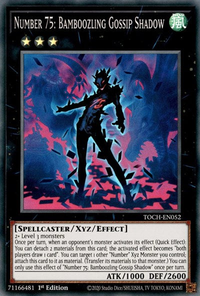 Number 75: Bamboozling Gossip Shadow (TOCH-EN052) [Toon Chaos]
