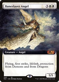 Baneslayer Angel (Extended Art) (340) [Core Set 2021]