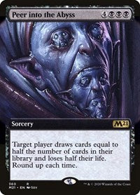 Peer Into the Abyss (Extended Art) (360) [Core Set 2021]