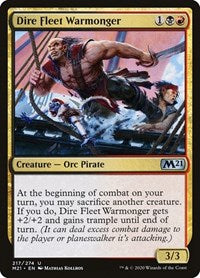 Dire Fleet Warmonger (217) [Core Set 2021]
