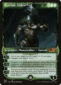 Garruk, Unleashed (Showcase) (305) [Core Set 2021]