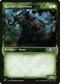 Garruk's Gorehorn (Showcase) (306) [Core Set 2021]