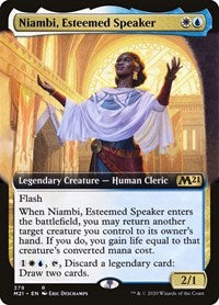 Niambi, Esteemed Speaker (Extended Art) (379) [Core Set 2021]