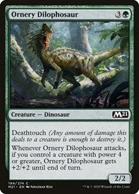 Ornery Dilophosaur (194) [Core Set 2021]