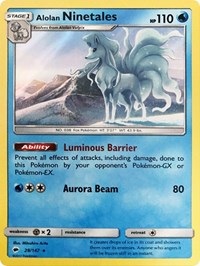 Alolan Ninetales - 28/147 (Water Web Holo) (028/147) [Miscellaneous Cards & Products]