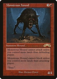 Monstrous Hound (3) [Prerelease Cards]