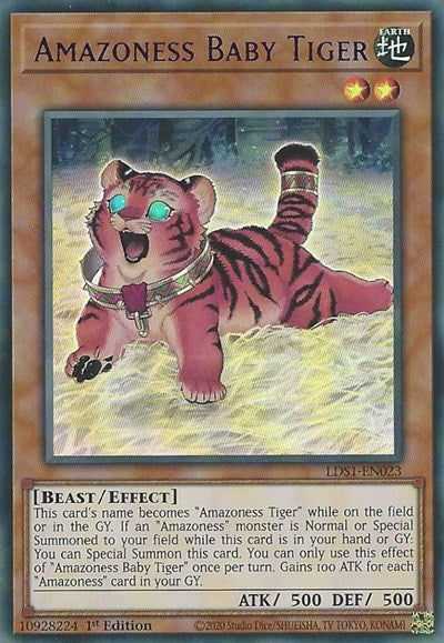 Amazoness Baby Tiger (Purple) (LDS1-EN023) [Legendary Duelists: Season 1]