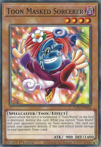 Toon Masked Sorcerer (LDS1-EN058) [Legendary Duelists: Season 1]