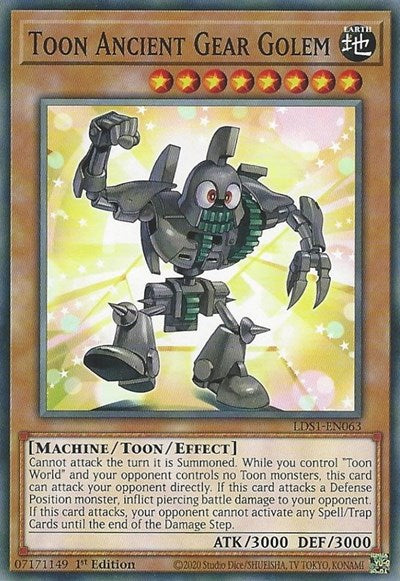 Toon Ancient Gear Golem (LDS1-EN063) [Legendary Duelists: Season 1]