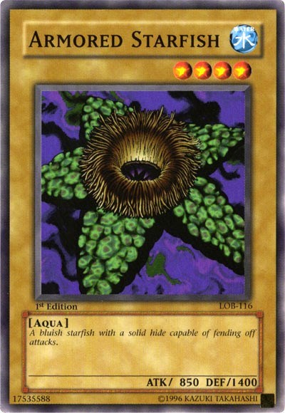 Armored Starfish (LOB-116) [The Legend of Blue Eyes White Dragon]