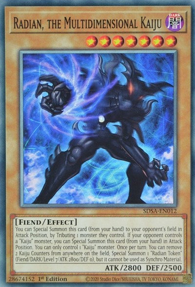 Radian, the Multidimensional Kaiju (SDSA-EN012) [Structure Deck: Sacred Beasts]