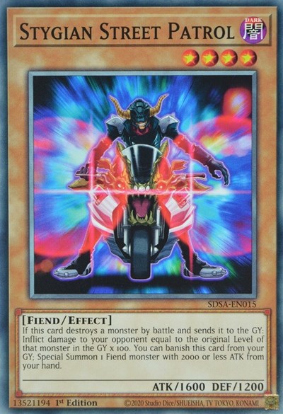 Stygian Street Patrol (SDSA-EN015) [Structure Deck: Sacred Beasts]