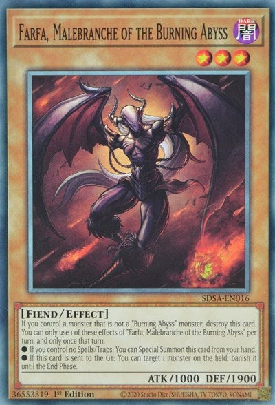 Farfa, Malebranche of the Burning Abyss (SDSA-EN016) [Structure Deck: Sacred Beasts]