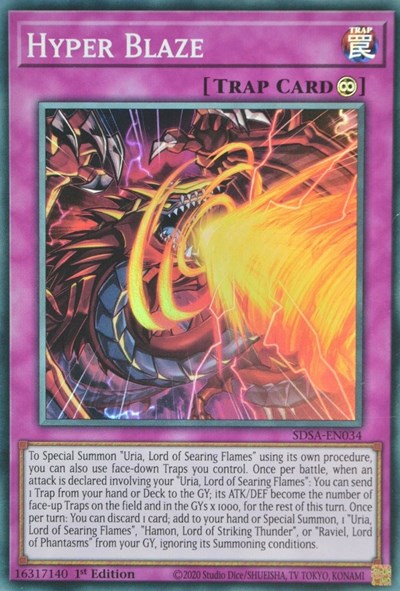 Hyper Blaze (SDSA-EN034) [Structure Deck: Sacred Beasts]