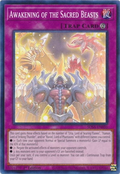 Awakening of the Sacred Beasts (SDSA-EN035) [Structure Deck: Sacred Beasts]