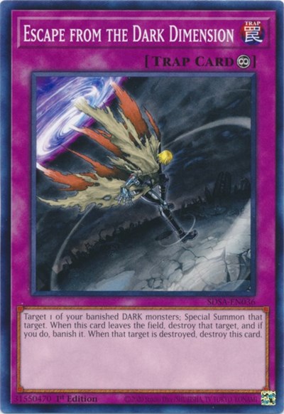 Escape from the Dark Dimension (SDSA-EN036) [Structure Deck: Sacred Beasts]