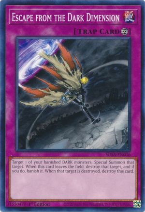 Escape from the Dark Dimension (SDSA-EN036) - Structure Deck: Sacred Beasts 1st Edition