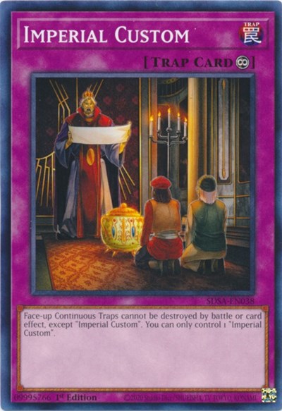 Imperial Custom (SDSA-EN038) [Structure Deck: Sacred Beasts]