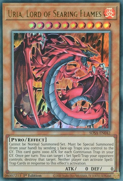 Uria, Lord of Searing Flames (SDSA-EN042) [Structure Deck: Sacred Beasts]