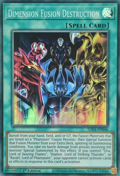 Dimension Fusion Destruction (SDSA-EN046) [Structure Deck: Sacred Beasts]