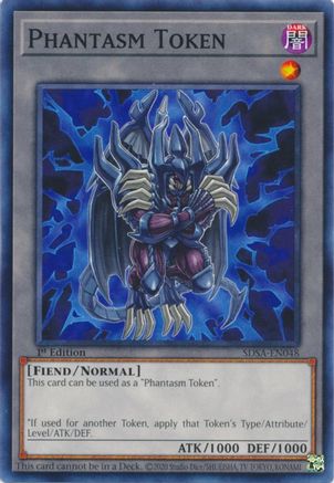 Token: Phantasm (SDSA-EN048) - Structure Deck: Sacred Beasts 1st Edition