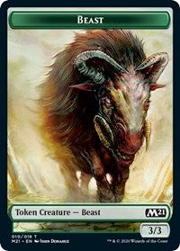Beast // Construct Double-Sided Token (10 // 14) [Core Set 2021]