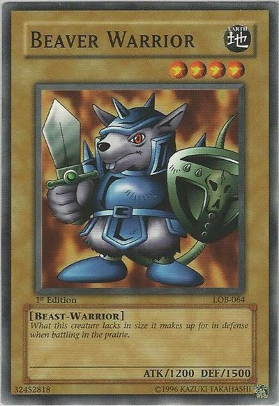 Beaver Warrior (LOB-064) [The Legend of Blue Eyes White Dragon]