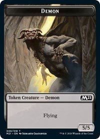 Demon // Zombie Double-Sided Token (6 // 7) [Core Set 2021]